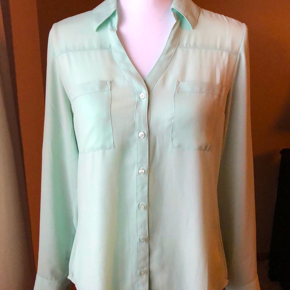 Express - Mint green Portofino button up